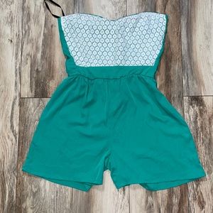 Seafoam green romper